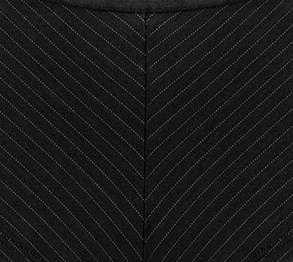 black pinstripe